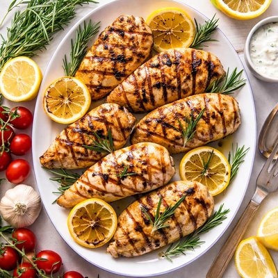 Image of Grilled Lemon and Rosemary Chicken
