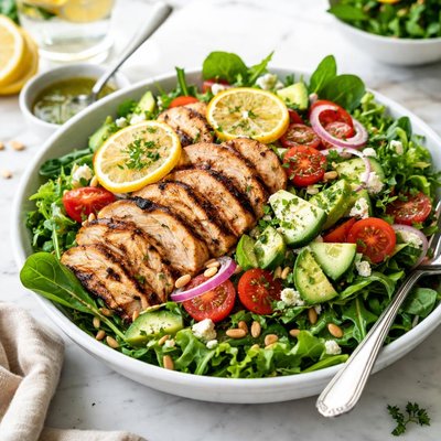 Image of Grilled Lemon Chicken Salad