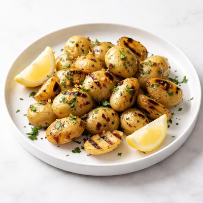 Image of Grilled Lemon Garlic Potatoes