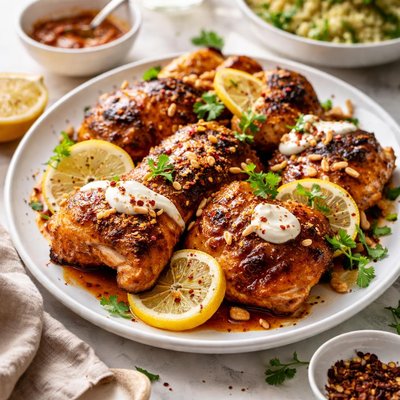 Image of Grilled Lemon Harissa Chicken
