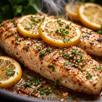 Image of Whole30 Grilled Lemon Herb Fish Fillets
