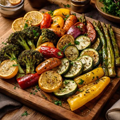 Image of Grilled Lemon Pepper Veggies
