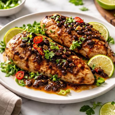 Image of Grilled Lime Chicken W Black Bean Sauce