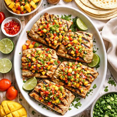 Image of Grilled Mahi Mahi with Mango Habanero Salsa