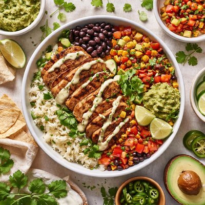 Image of Grilled Mexican Chicken Over Rice