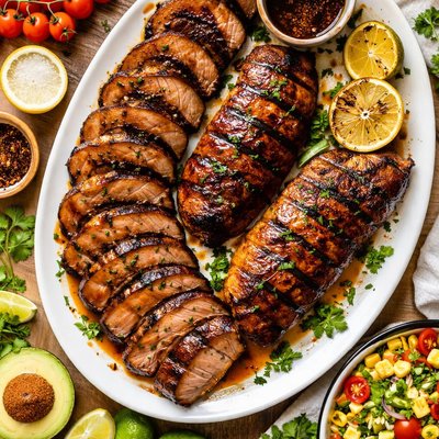 Image of Grilled Molasses Pork Tenderloin