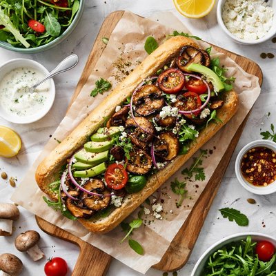 Image of Grilled Mushroom Salad Sub