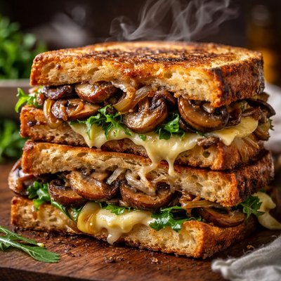 Image of Grilled Mushroom Sandwiches