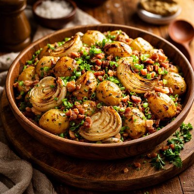Image of Grilled Onion Potato Salad