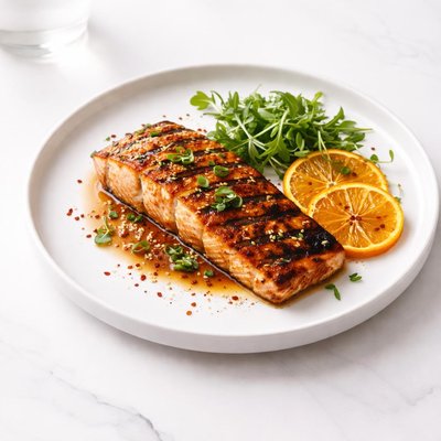 Image of Grilled Orange and Bourbon Salmon