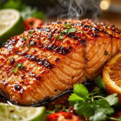 Image of Grilled Orange Tequila Salmon