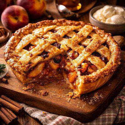 Image of Grilled Peach Pie