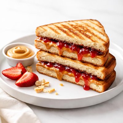 Image of Grilled Peanut Butter and Jelly Sandwiches