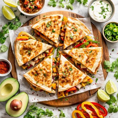 Image of Grilled Pepper Cheese Quesadilla