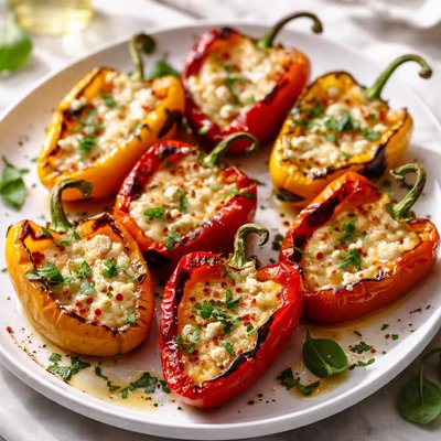Image of Grilled Peppers with Cheese