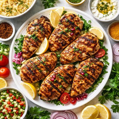 Image of Grilled Persian Chicken Breasts