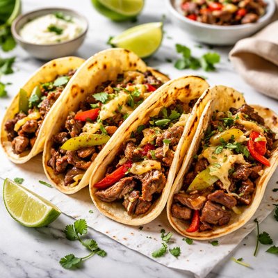 Image of Grilled Philly Cheesesteak Tacos