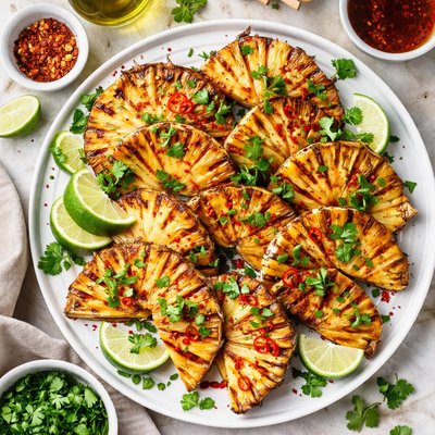 Image of Grilled Pineapple with Cilantro