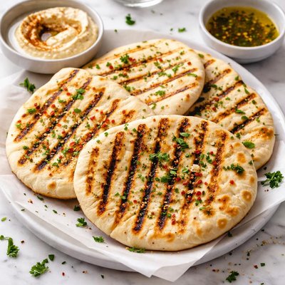 Image of Vegan Grilled Pita Bread