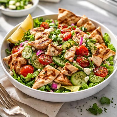 Image of Grilled Pita Salad