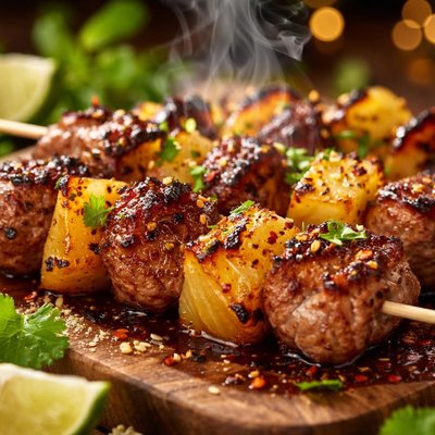 Image of Grilled Pork Pineapple