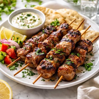 Image of Grilled Pork Souvlaki