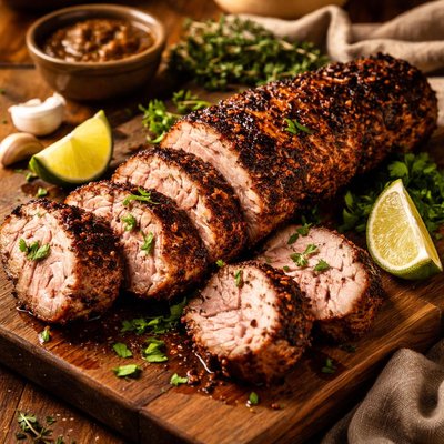 Image of Grilled Pork Tenderloin with Jerk Seasoning Gluten Free