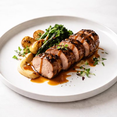 Image of Grilled Pork Tenderloin with Molasses Glaze