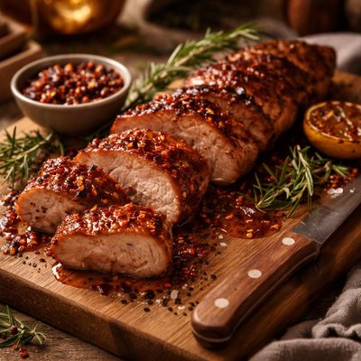 Image of Grilled Pork Tenderloin with Pepper Jelly Glaze
