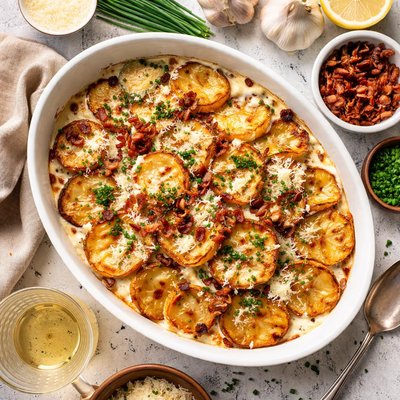 Image of Grilled Potatoes Chantilly 1954