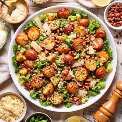 Image of Grilled Red Potato Caesar Salad with Pancetta Sp5