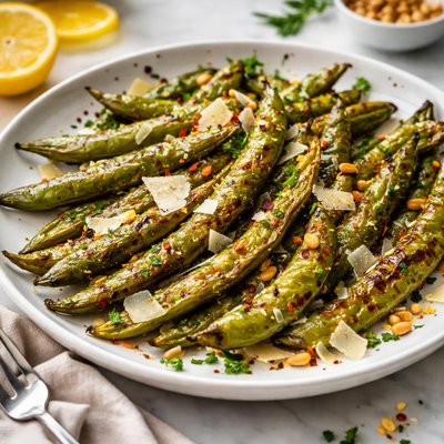 Image of Grilled Romano Beans
