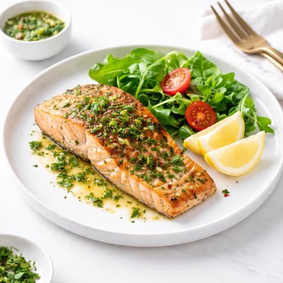 Image of Whole30 Grilled Salmon with Lemon Herb Marinade