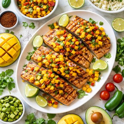 Image of Grilled Salmon with Mango Salsa