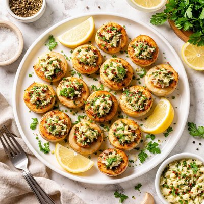 Image of Whole30 Grilled Scallops with Lemon Herb Butter