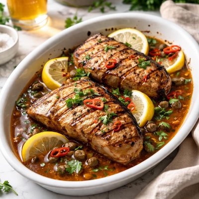 Image of Grilled Shark in Beer