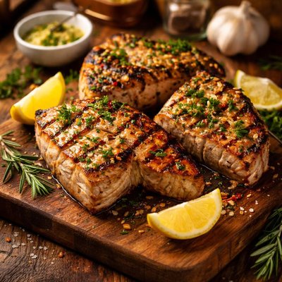 Image of Grilled Shark Steaks