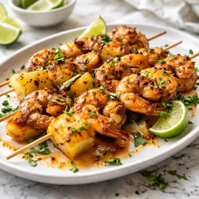 Image of Grilled Shrimp Pineapple