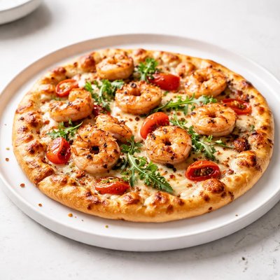 Image of Grilled Shrimp Pizza