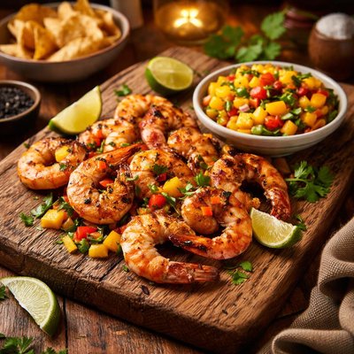 Image of Grilled Shrimp with Mango Salsa