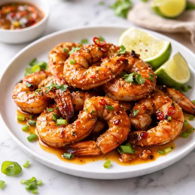 Image of Grilled Shrimp with Sweet and Sour Sauce