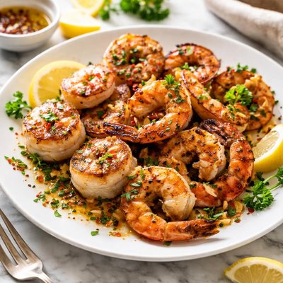 Image of Grilled Shrimps Scallops