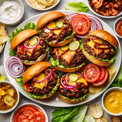 Image of Grilled Sour Cream Burgers
