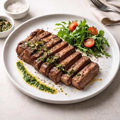 Image of Grilled Steak Easy Restaurant Delicious