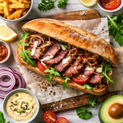 Image of Grilled Steak Sandwich