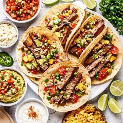 Image of Grilled Steak Soft Tacos