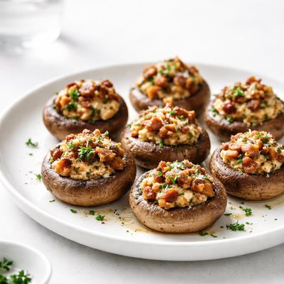 Image of Grilled Stuffed Mushrooms