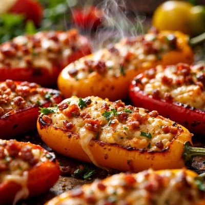 Image of Grilled Sweet Pepper Poppers