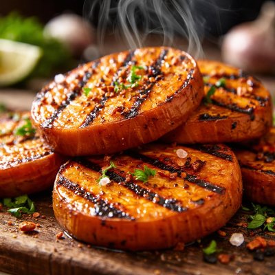 Image of Whole30 Grilled Sweet Potato Slices