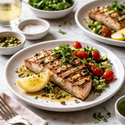Image of Grilled Swordfish for Two